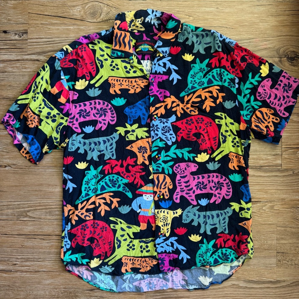 Jams World men’s Large colorful farming print